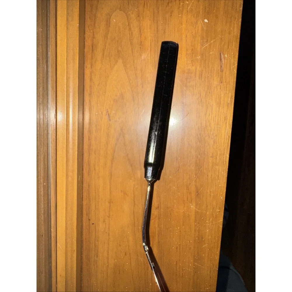 EKCO Vintage MCM Black Handle Slotted Key Hole Spatula Flipper 12